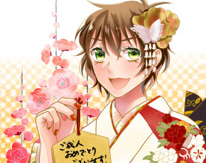 Картинка аниме detective+conan +magic+kaito sera masumi