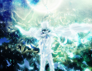 Картинка аниме detective+conan +magic+kaito луна парень