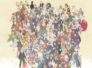 Картинка аниме unknown +другое разные персонажи