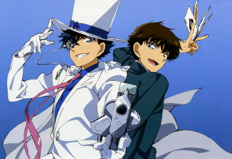 Картинка аниме detective+conan +magic+kaito парни