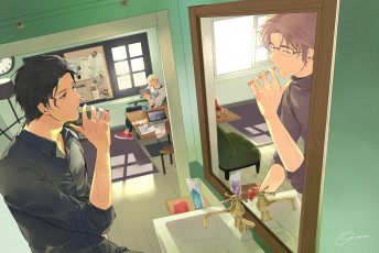 Картинка аниме detective+conan +magic+kaito персонажи