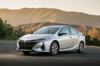 обоя автомобили, toyota, 2017г, prius, prime, america, north