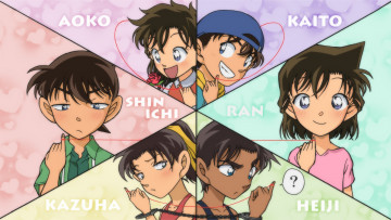 Картинка аниме detective+conan +magic+kaito персонажи