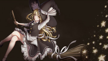 Картинка аниме touhou kirisame marisa