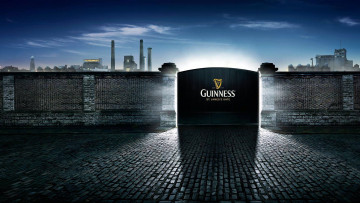 Картинка бренды guinness завод забор логотип
