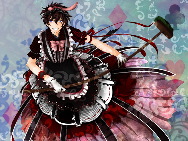 Обои картинки фото аниме, detective conan,  magic kaito, kuroba, kaito