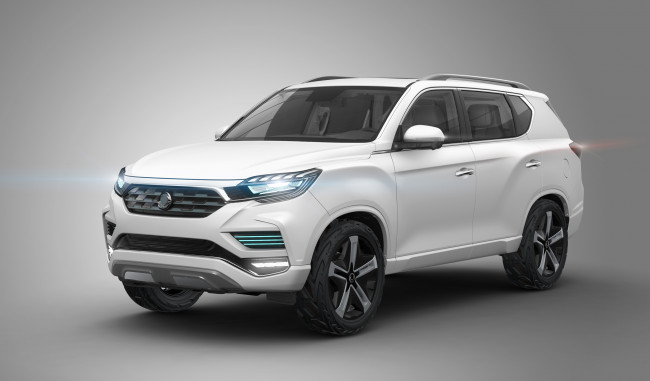 Обои картинки фото автомобили, ssang yong, 2016г, concept, liv-2, suv, ssangyong