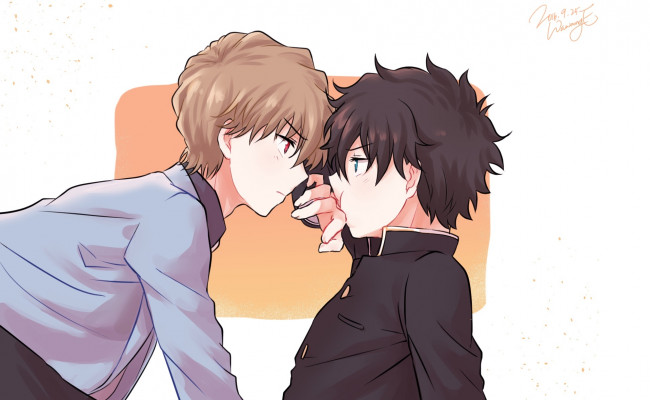 Обои картинки фото аниме, detective conan,  magic kaito, detective, conan, kuroba, kaitou, hakuba, saguru