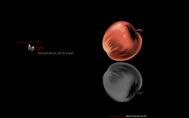 Обои картинки фото аниме, death note, яблоко