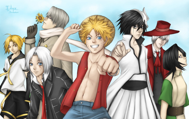 Обои картинки фото аниме, unknown,  другое, разные, персонажи