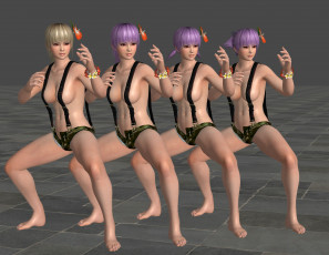 Картинка 3д+графика люди+ people взгляд девушки позы фон