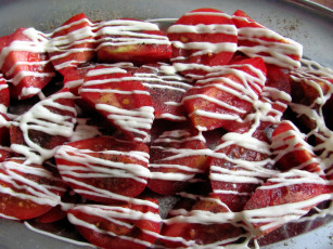 Картинка еда помидоры закуска майонез