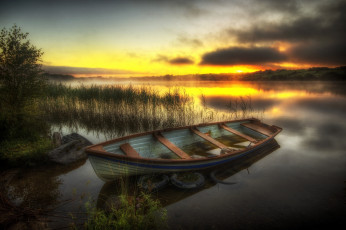 Картинка корабли лодки +шлюпки лес река