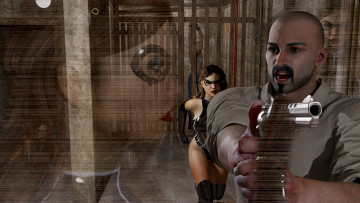 Картинка 3д+графика фантазия+ fantasy девушка взгляд фон