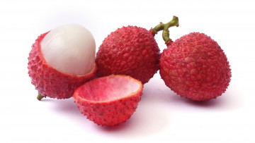 обоя еда, личи, экзотика, слива, китайская