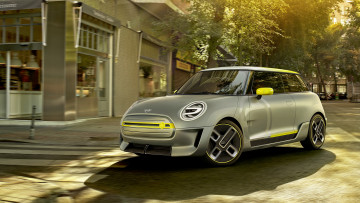 обоя mini electric concept 2018, автомобили, mini, 2018, concept, electric
