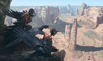 Картинка фэнтези существа горы