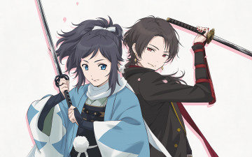 Картинка аниме touken+ranbu танец мечей