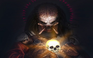 Картинка фэнтези ангелы клыки хищник череп