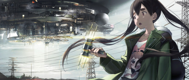 Обои картинки фото dead dead demon`s dededededestruction, аниме, оружие,  техника,  технологии, nakagawa, ouran