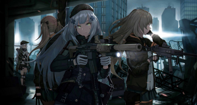 Обои картинки фото аниме, girls frontline, девушки
