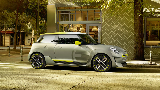 Обои картинки фото mini electric concept 2018, автомобили, mini, 2018, concept, electric