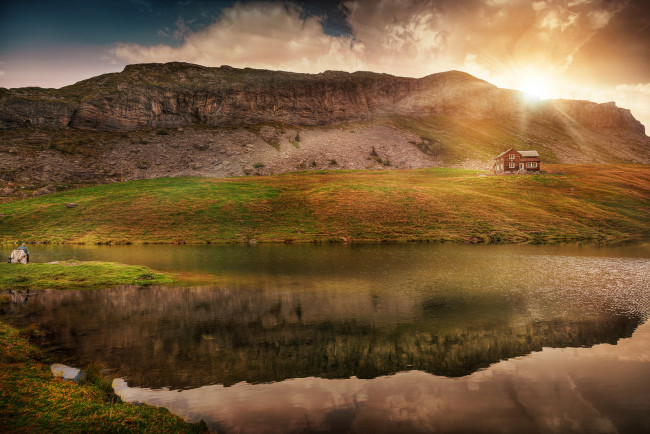 Обои картинки фото природа, восходы, закаты, закат