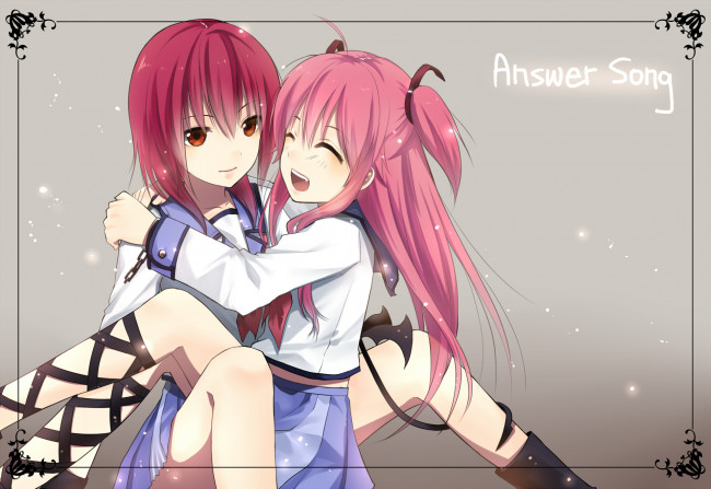 Обои картинки фото аниме, angel beats, ангельские, ритмы