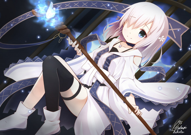 Обои картинки фото аниме, mahou shoujo madoka magika, isuzu, ren