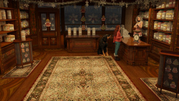 обоя 3д графика, люди и животные , people and animals, девушка, фон, взгляд