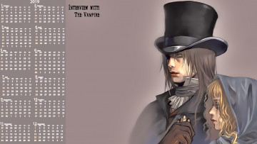 Картинка календари фэнтези мужчина девушка лицо шляпа цилиндр