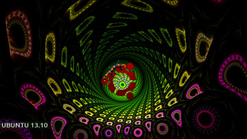 обоя компьютеры, ubuntu linux, логотип, фонл