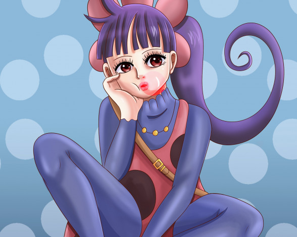 Обои картинки фото аниме, one piece, девушка, взгляд, фон