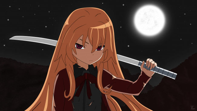 Обои картинки фото аниме, toradora, девушка