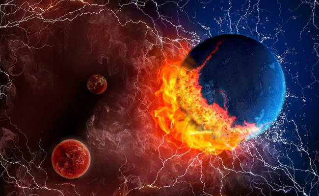 Обои картинки фото космос, арт, вселенная, планеты, звезды, галактики