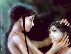 Картинка календари фэнтези двое calendar 2019 девушка слеза