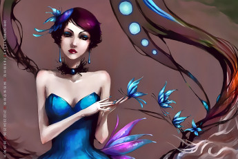 Картинка календари рисованные +векторная+графика calendar 2019 бабочка девушка