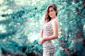 Картинка девушки -+блондинки +светловолосые платье