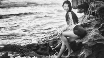 Картинка девушки -+черно-белые betty lu