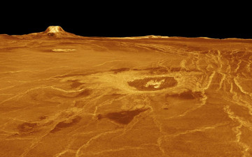 обоя венера, космос, планета, вселенная, поверхность, грунт, камни, горизонт, пространство, пустыня, небо, атмосфера, магма, лава