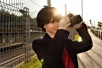 Картинка девушки симонет+секунова образ фотоаппарат