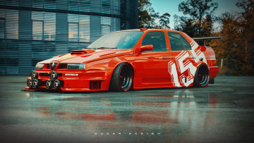 обоя автомобили, 3д, alfa, romeo, 155, ti