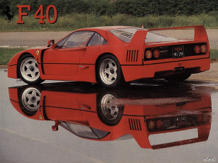 Картинка ferrari f40 1988 автомобили
