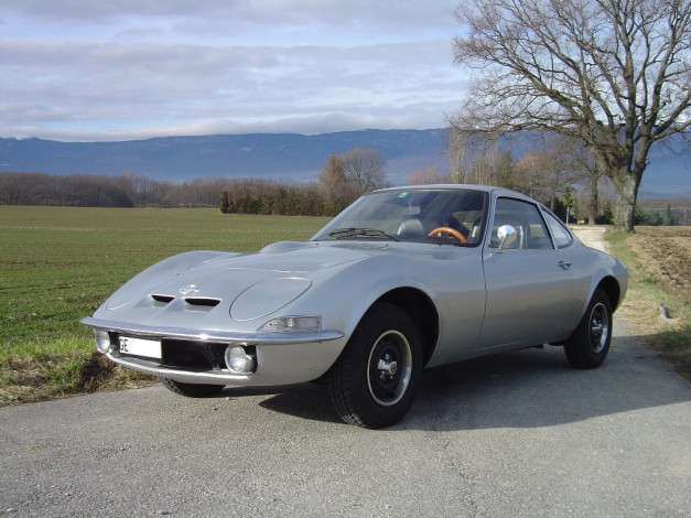 Обои картинки фото opel, gt, 1969, автомобили