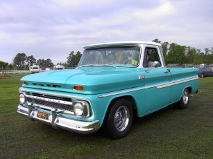 Картинка 1966 chevrolet pickup classic автомобили выставки уличные фото