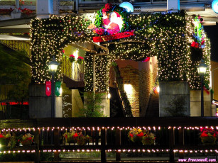 обоя праздничные, новогодние, пейзажи