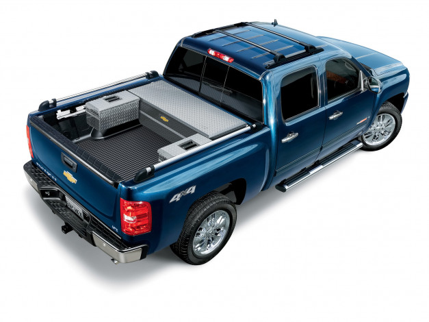 Обои картинки фото 2007, chevrolet, silverado, crew, cab, with, cargo, management, system, автомобили