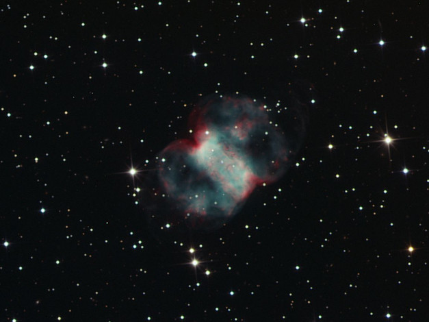 Обои картинки фото мессье, 76, космос, галактики, туманности