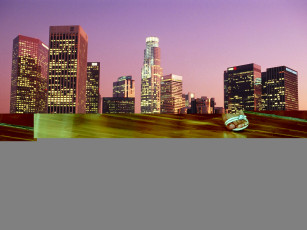 Картинка города огни ночного