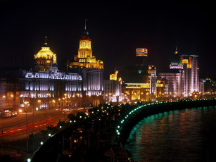 Картинка города огни ночного